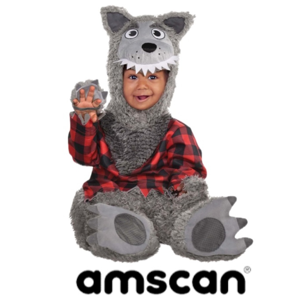 AMSCAM Baby Wolf Halloween Costume Infant Size 6-12 Months